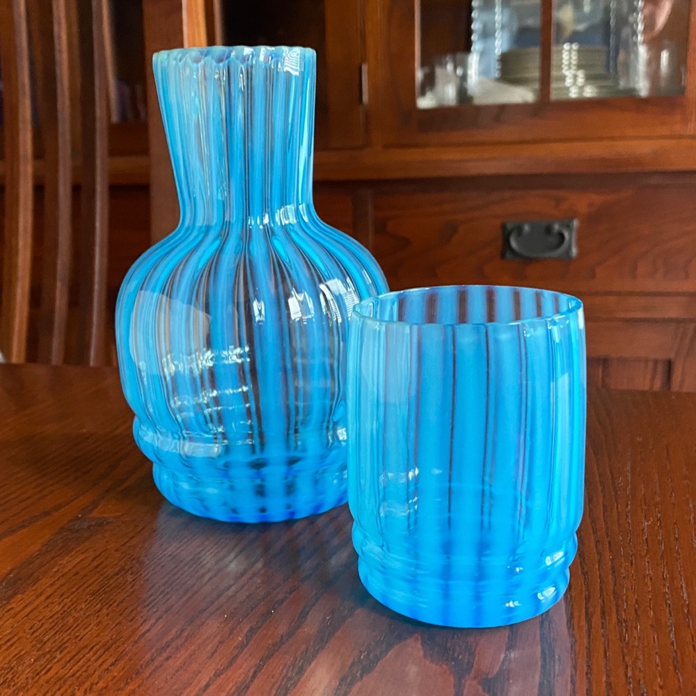 Vintage Fenton Rib Optic Tumble Up